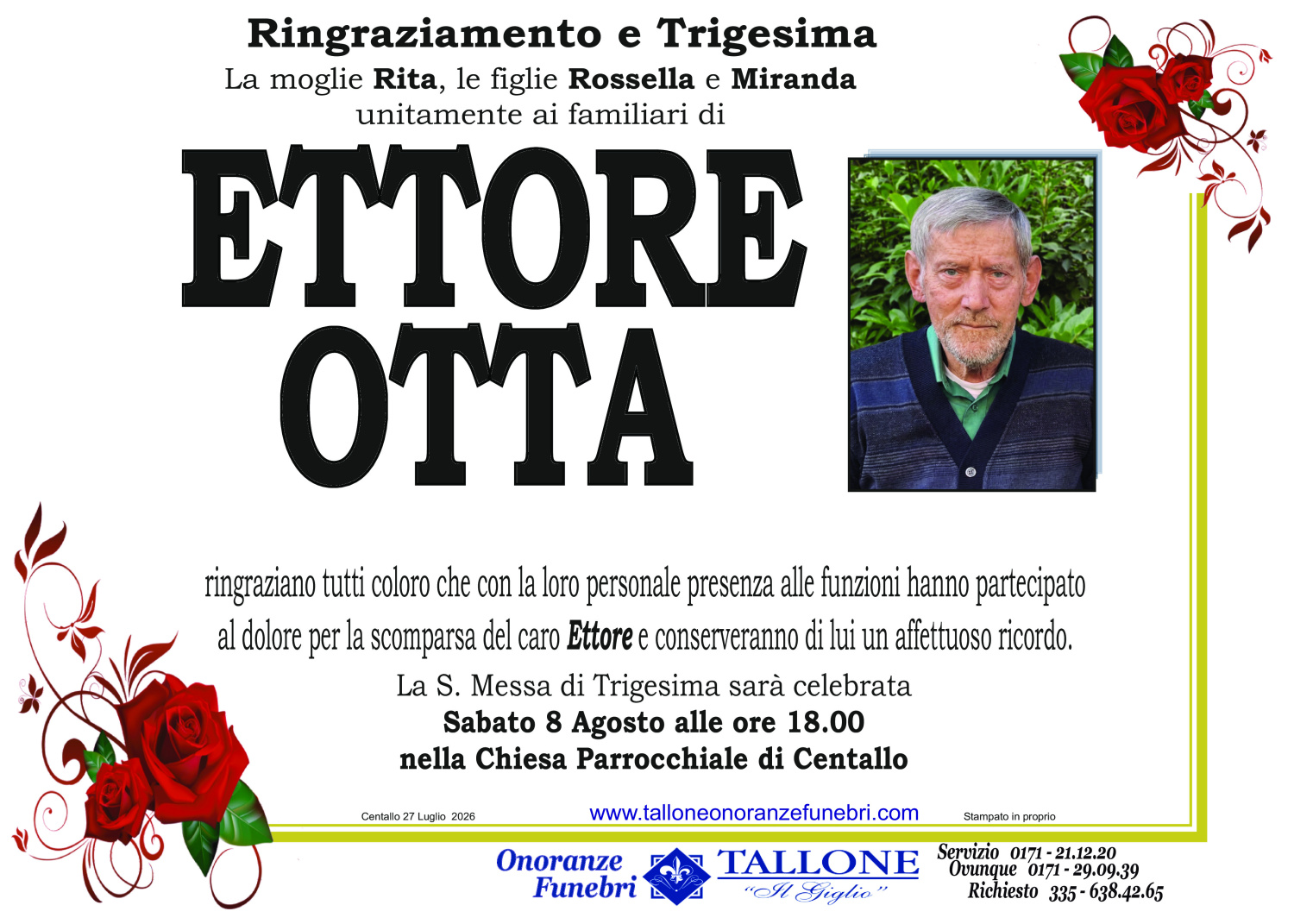 <br />
<b>Warning</b>:  Undefined variable $info in <b>/home/tallone/public_html/ringraziamenti.php</b> on line <b>68</b><br />
Ettore Otta